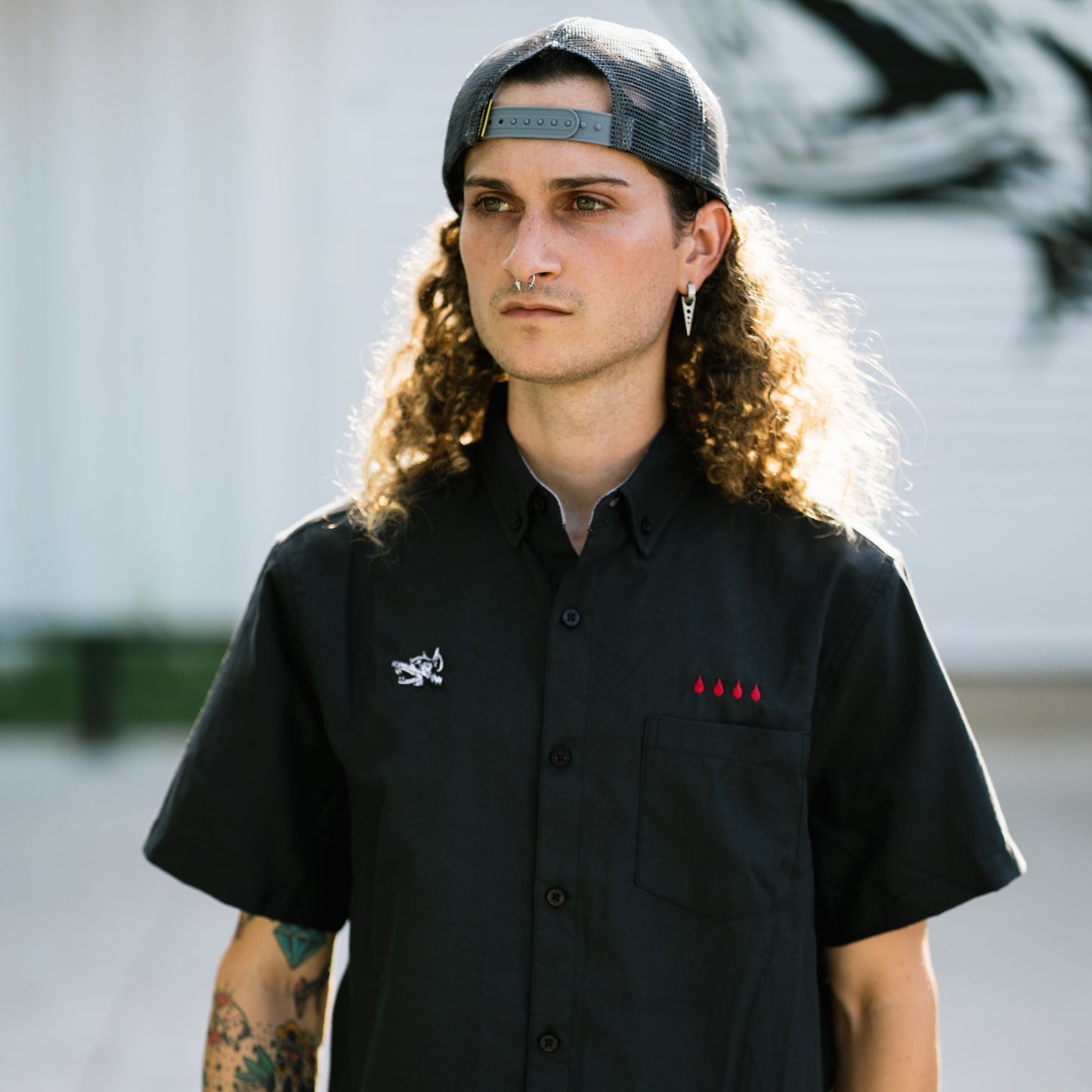 0 Magnolia Magnolia Button-Down (Black)