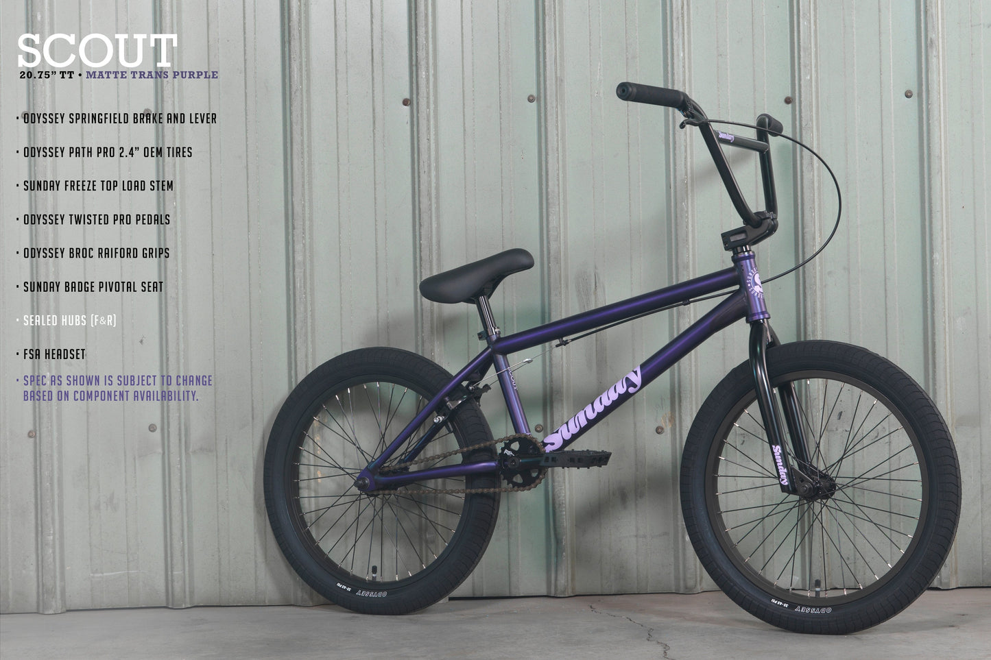 Sunday Scout Matte - Trans Purple 20.75" tt