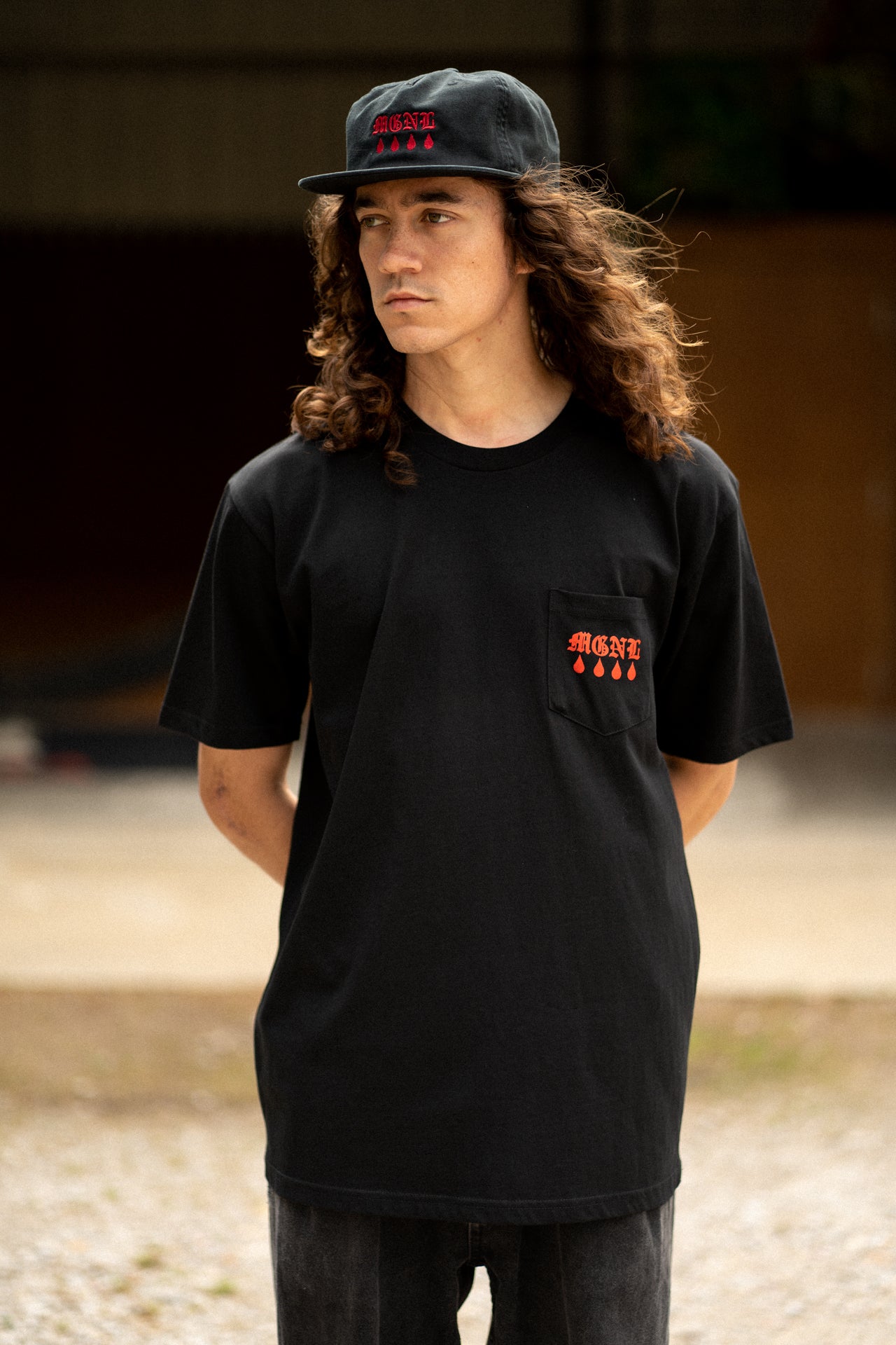0 Magnolia MGNL DRIP POCKET TEE