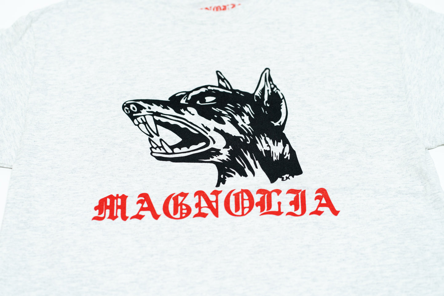 0 Magnolia GRAY DOBERMAN LOGO TEE