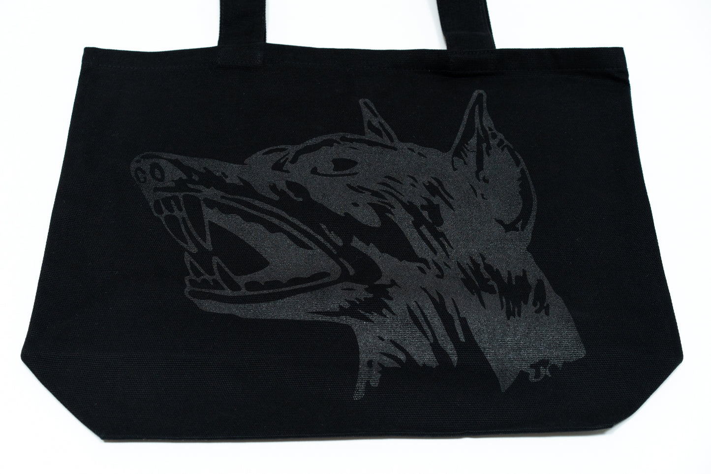0 Magnolia TOTE BAG BLACK DOBERMAN LOGO BLACK BAG
