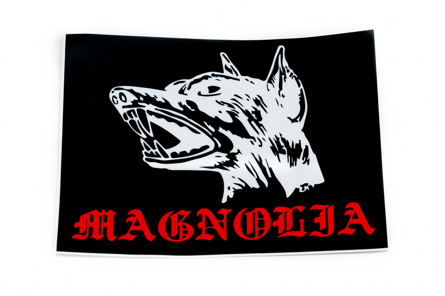 0 Magnolia LARGE MAGNOLIA LOGO STICKER - RECTANGLE