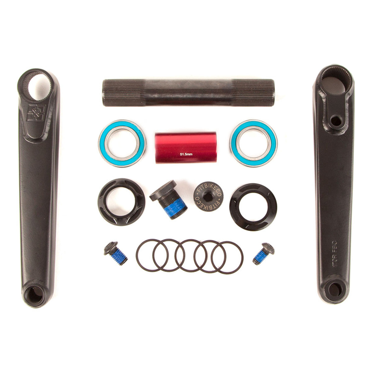 Fit Blunt Cranks 24mm (Black) 165mm