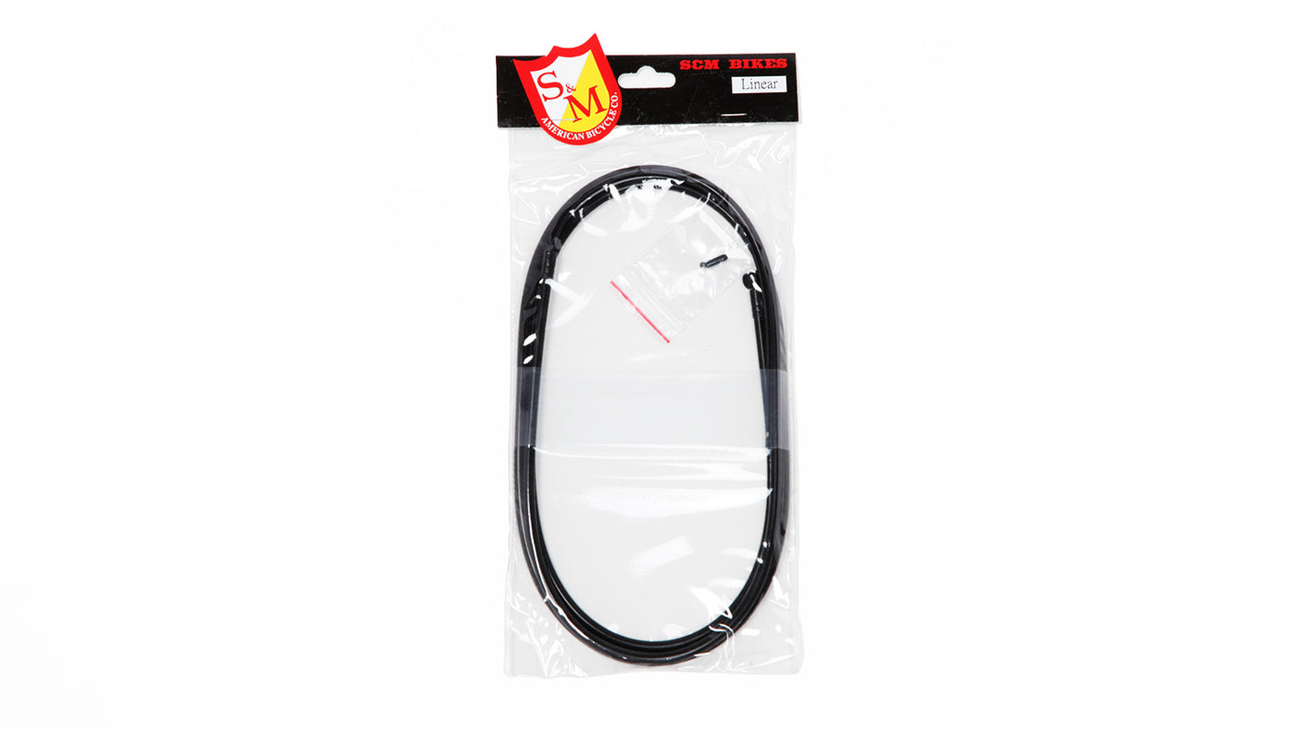 S&M Linear Brake Cable (Black, Green & Red)
